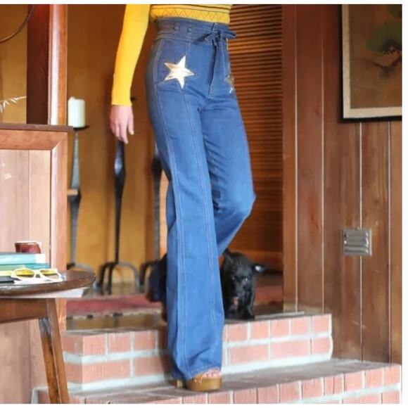 Stoned Immaculate Super Star Bell Jeans 30 NEW - Picture 1 of 5